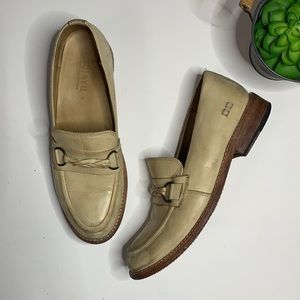 Bed Stu Women’s Darla Woven Strap Distress Slip-on Leather Loafers Sz 10